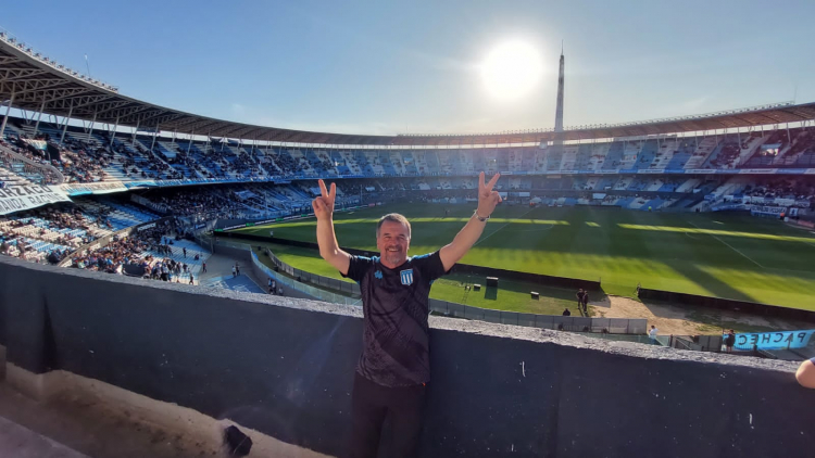 La previa de Viajeros del Sur de Esquel, en la cancha de Racing