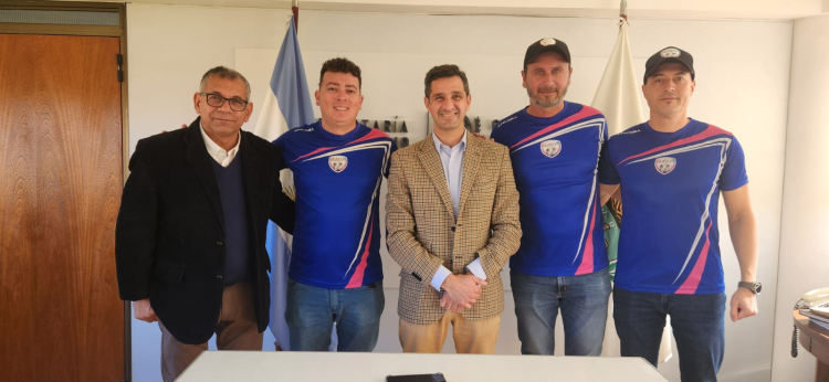 Vera, Demartin, Rigau, Weglin y Lopez, durante la audiencia en San Luis. 