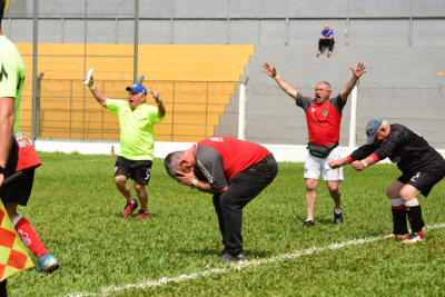 Churqui Basualdo, un &iacute;cono de Afuco de Villa Mar&iacute;a, se emociona ante el t&iacute;tulo ganado.