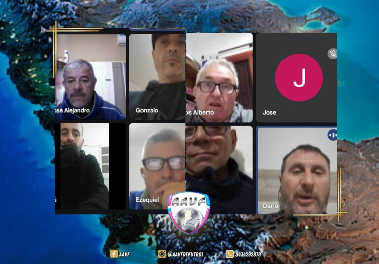 Reunión de la Asociación Argentina Veteranos Fútbol previo al Nacional de Mar del Plata