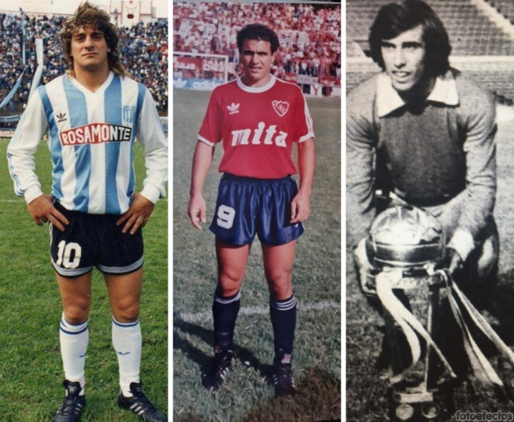 García, Ubaldi y Ruíz Moreno, figuras del fútbol en el Nacional de Paraná. 