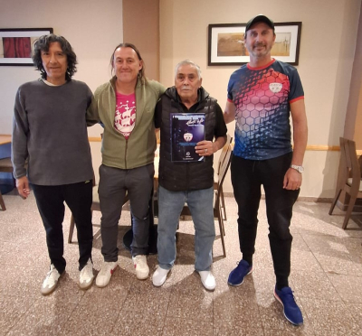 Alvarez, Jones, Valle y Weglin, en el encuentro de este martes. 