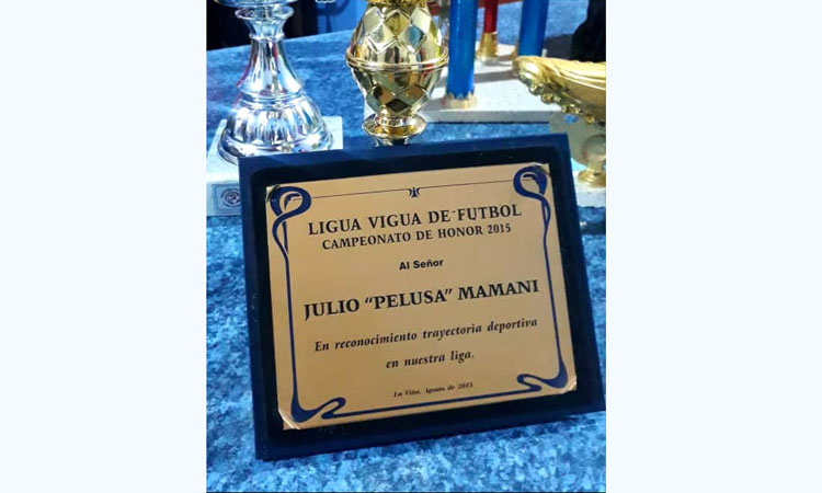 Recordando el homenaje en Salta a Julio Mamani, en la previa de Mendoza 2021