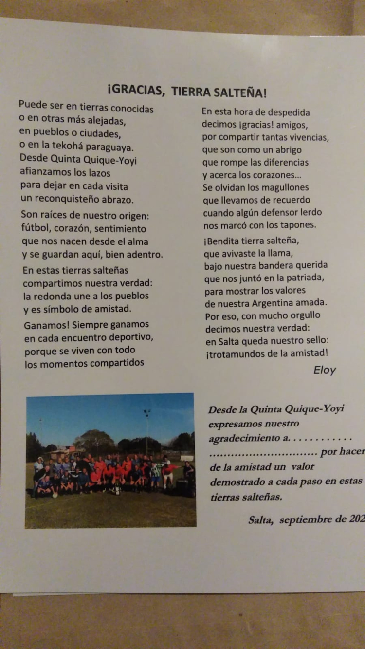 Quinta Quique Yoyi de Reconquista: “Fútbol, corazón, sentimiento”