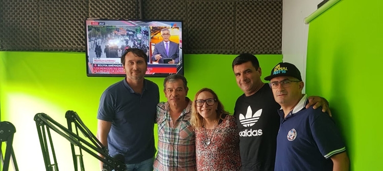 Dirigentes de la Asociación Argentina de Fútbol Veteranos visitaron Radio Costa Paraná